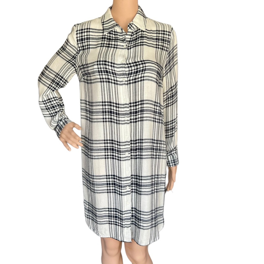 Simply Styled By Sears Shirt Dress Plaid